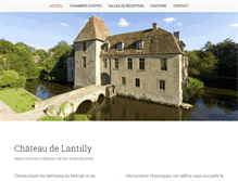 Tablet Screenshot of chateau-lantilly.fr